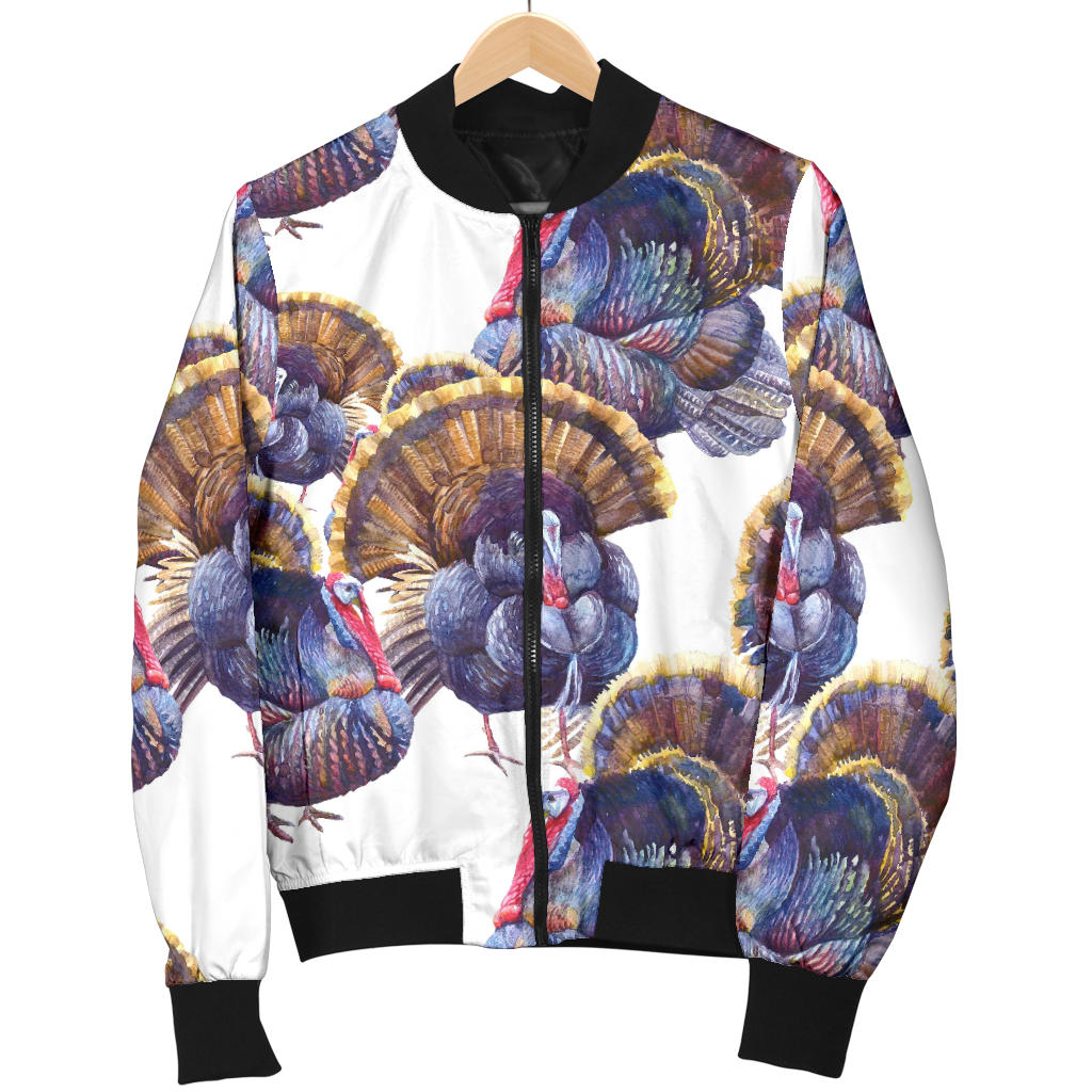 Turkey Pattern Print Design 01 Men Bomber Jacket
