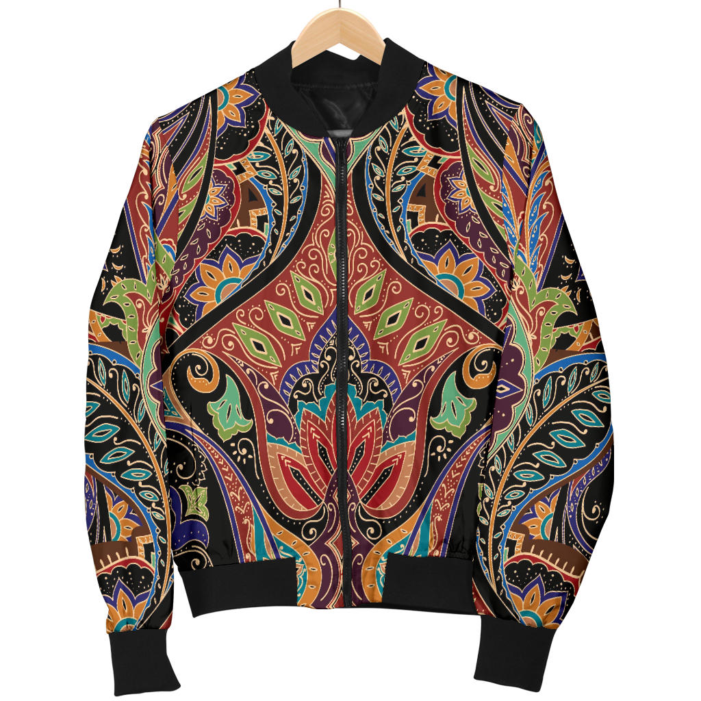 Bohemian Pattern Print Design 06 Men Bomber Jacket