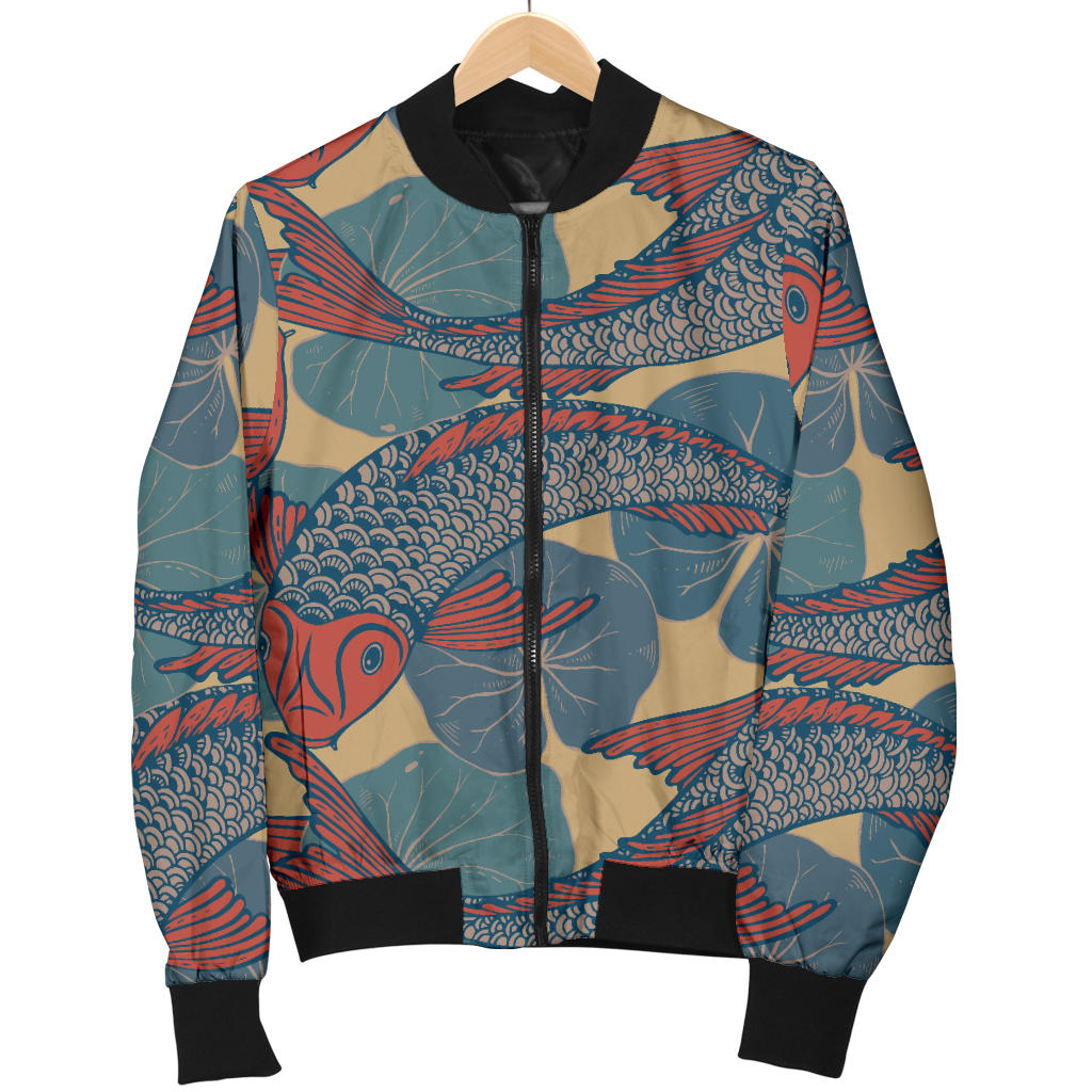 Pisces Pattern Print Design A01 Men Bomber Jacket