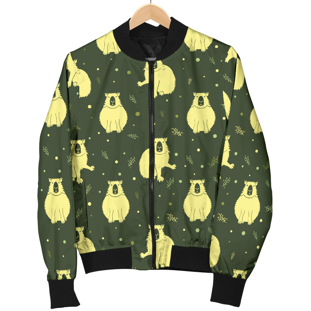 Capybara Pattern Print Design 03 Men Bomber Jacket