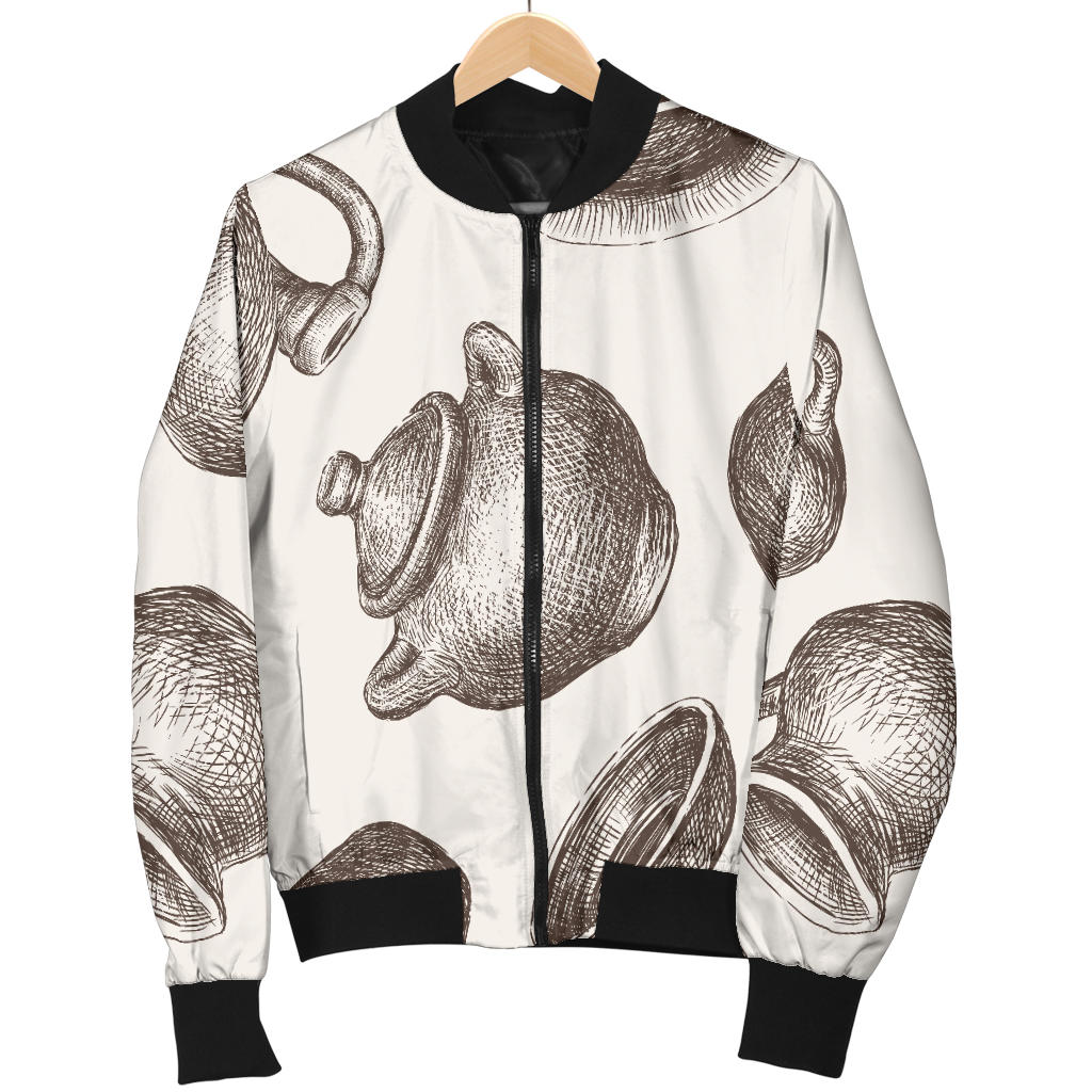 Pottery Pattern Print Design A01 Men Bomber Jacket