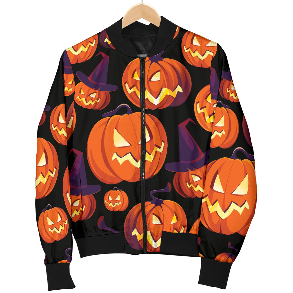 Halloween Pattern Print Design 04 Men Bomber Jacket