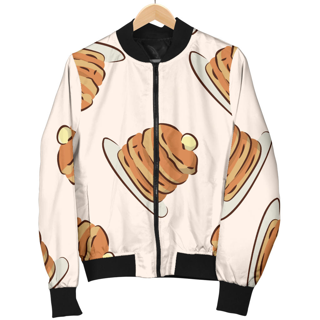 Pancake Pattern Print Design A01 Men Bomber Jacket