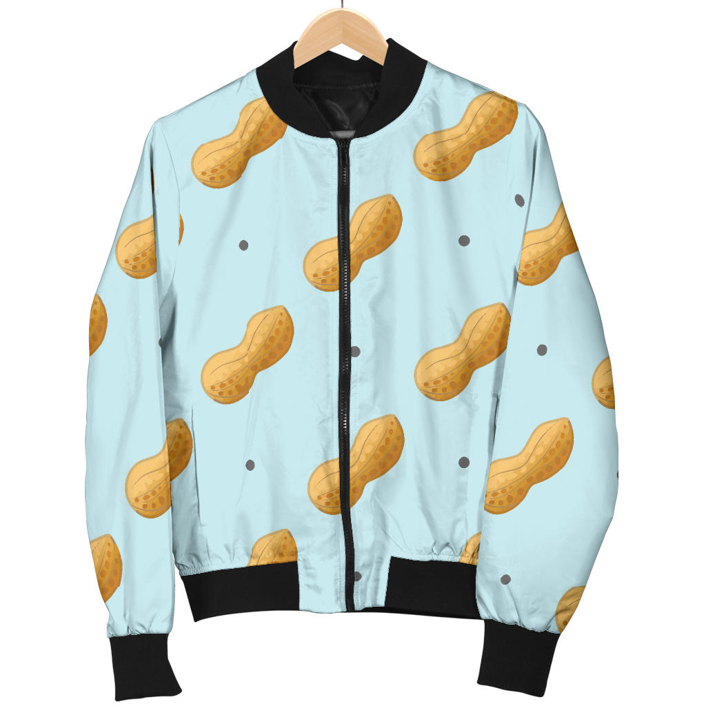 Peanut Pattern Print Design A03 Men Bomber Jacket