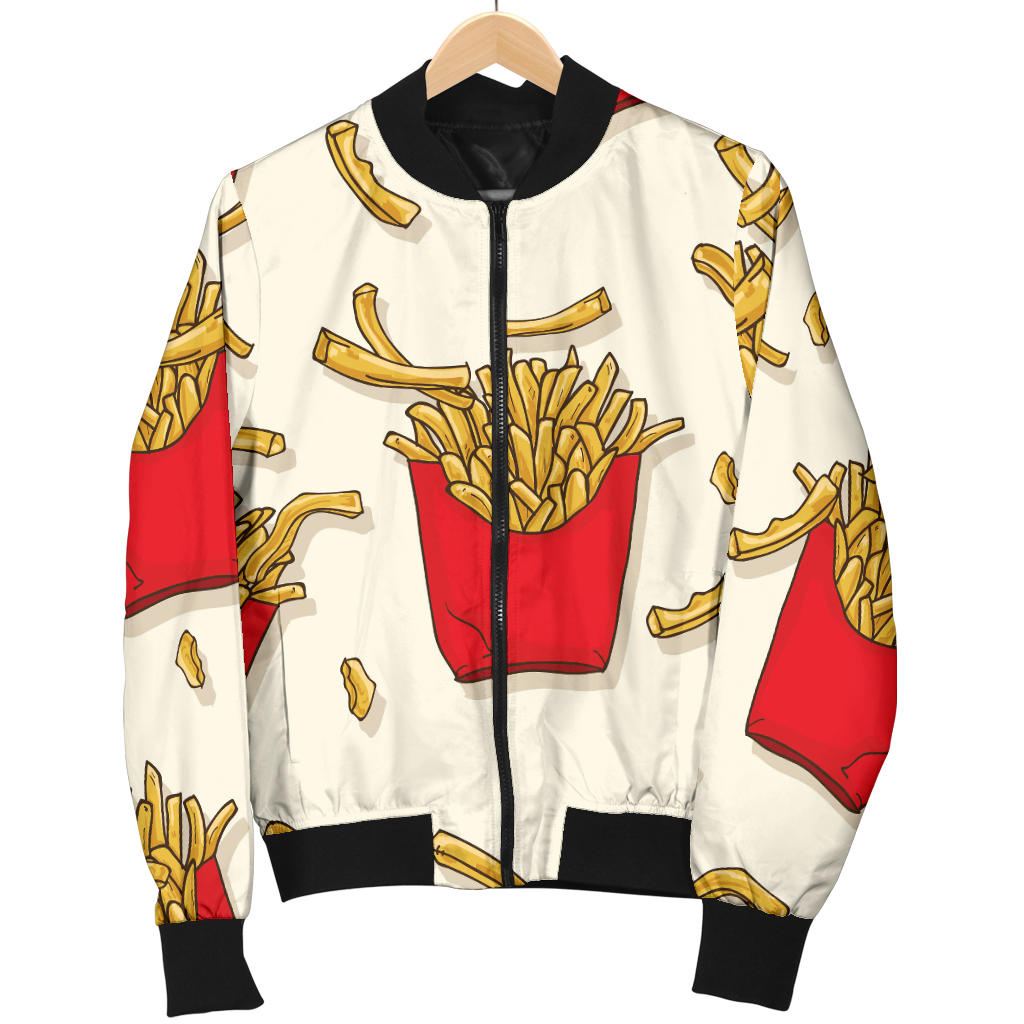 French Fried Pattern Print Design 01 Men Bomber Jacket