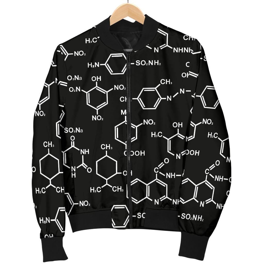 Chemical Pattern Print Design 02 Men Bomber Jacket
