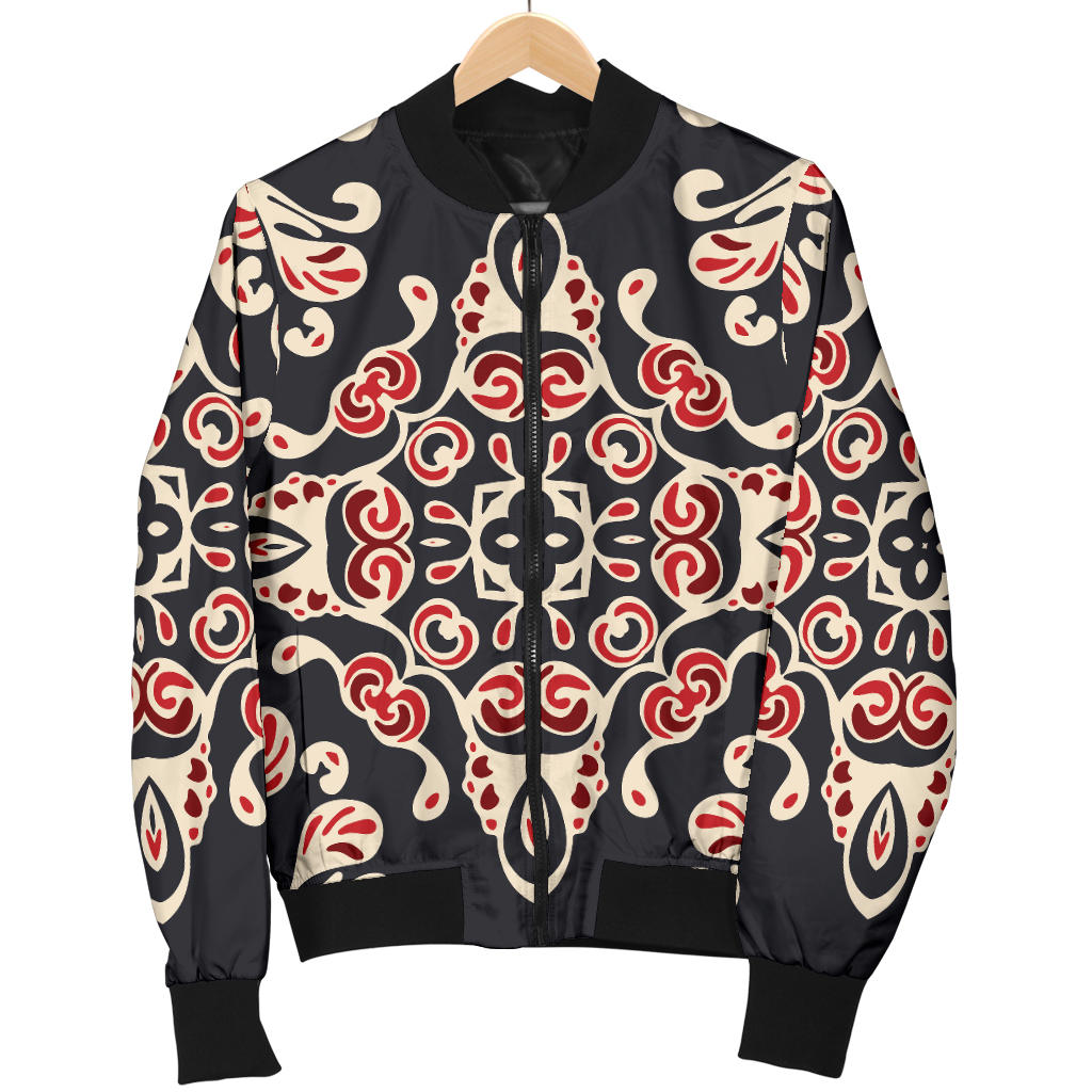 Medallion Pattern Print Design 01 Men Bomber Jacket