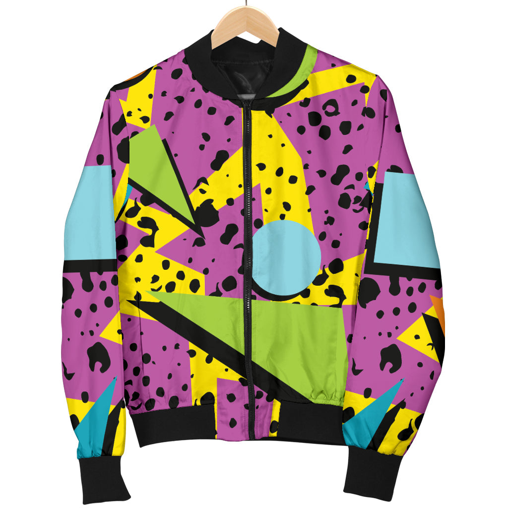 80s Pattern Print Design 1 Men Bomber Jacket