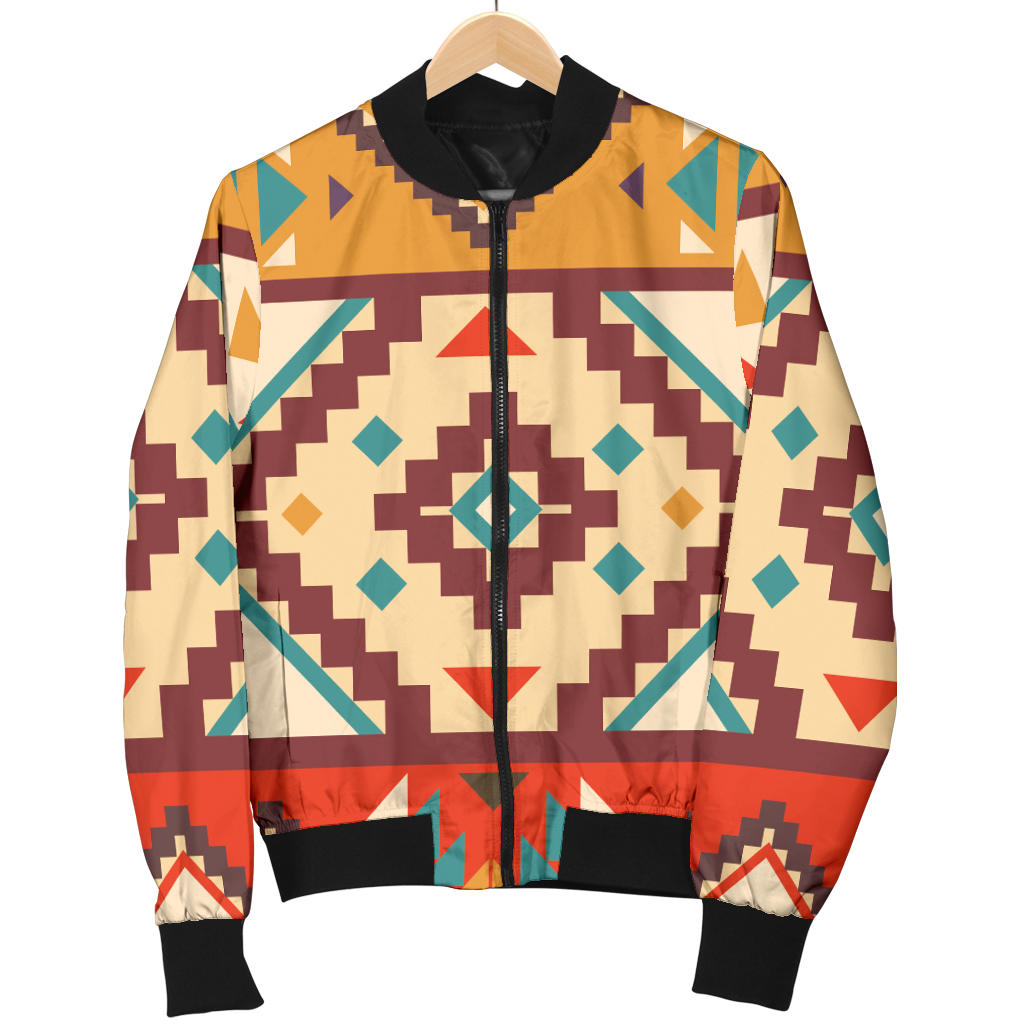 Navajo Pattern Print Design A01 Men Bomber Jacket