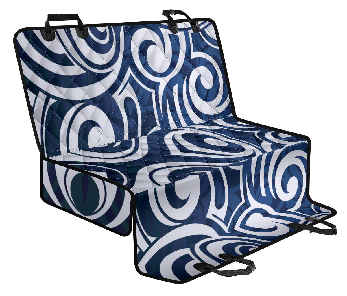 Maori Pattern Print Design 01 Rear Dog Car Seat Cover Hammock