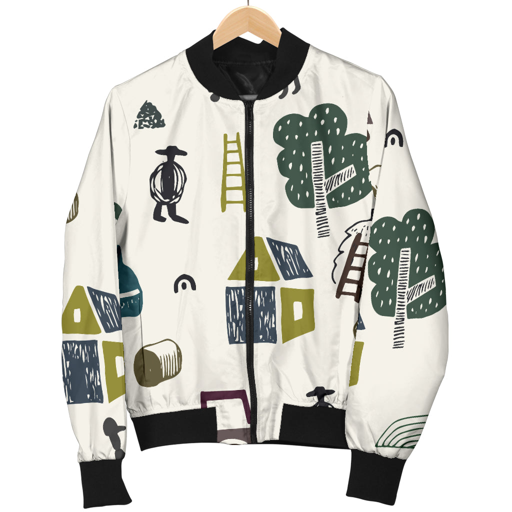 Agricultural Farm Print Design 01 Men Bomber Jacket