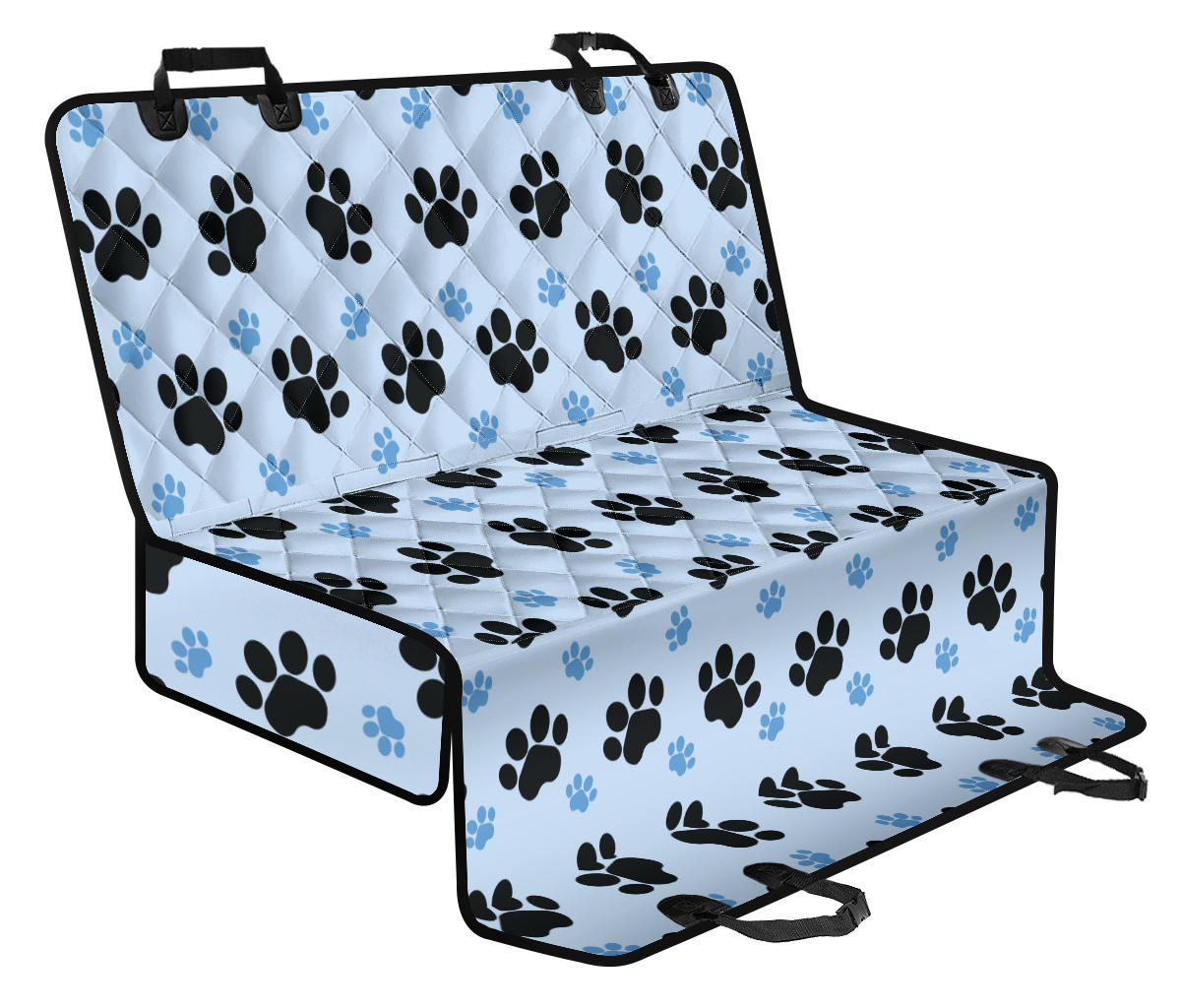 Paw Pattern Print Design A04 Rear Dog Car Seat Cover Hammock