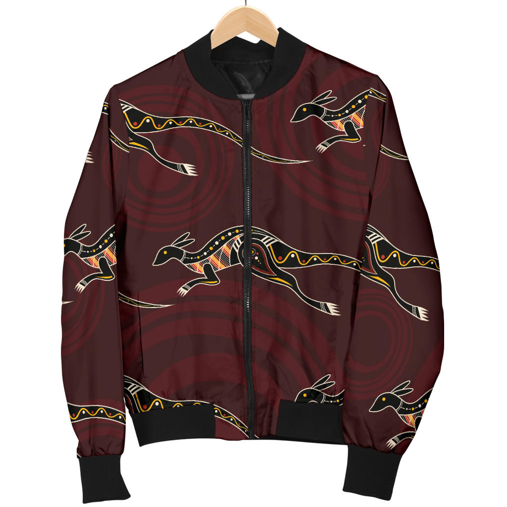 Kangaroos Pattern Print Design 05 Men Bomber Jacket