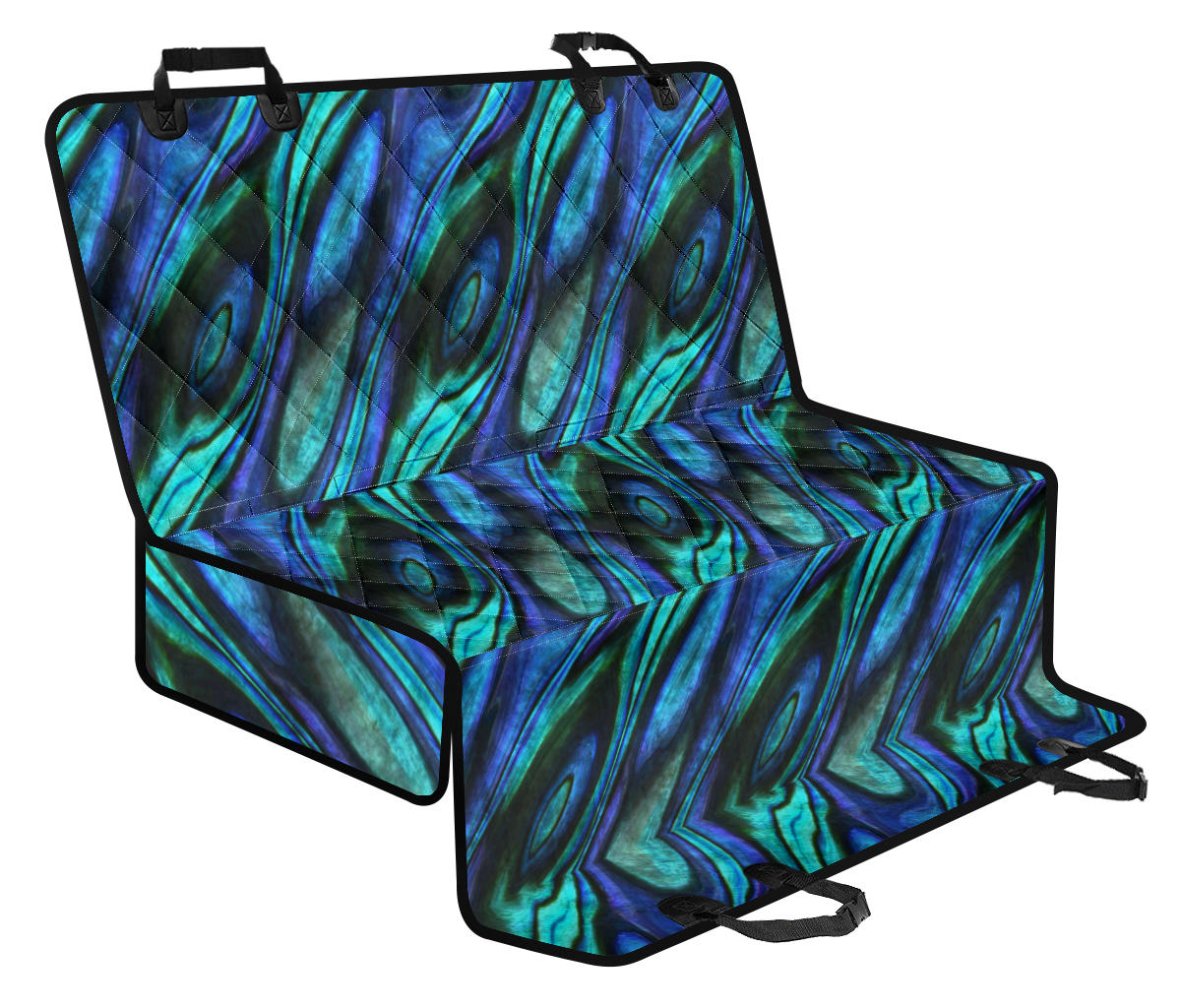 Abalone Pattern Print Design 03 Rear Dog Car Seat Cover Hammock
