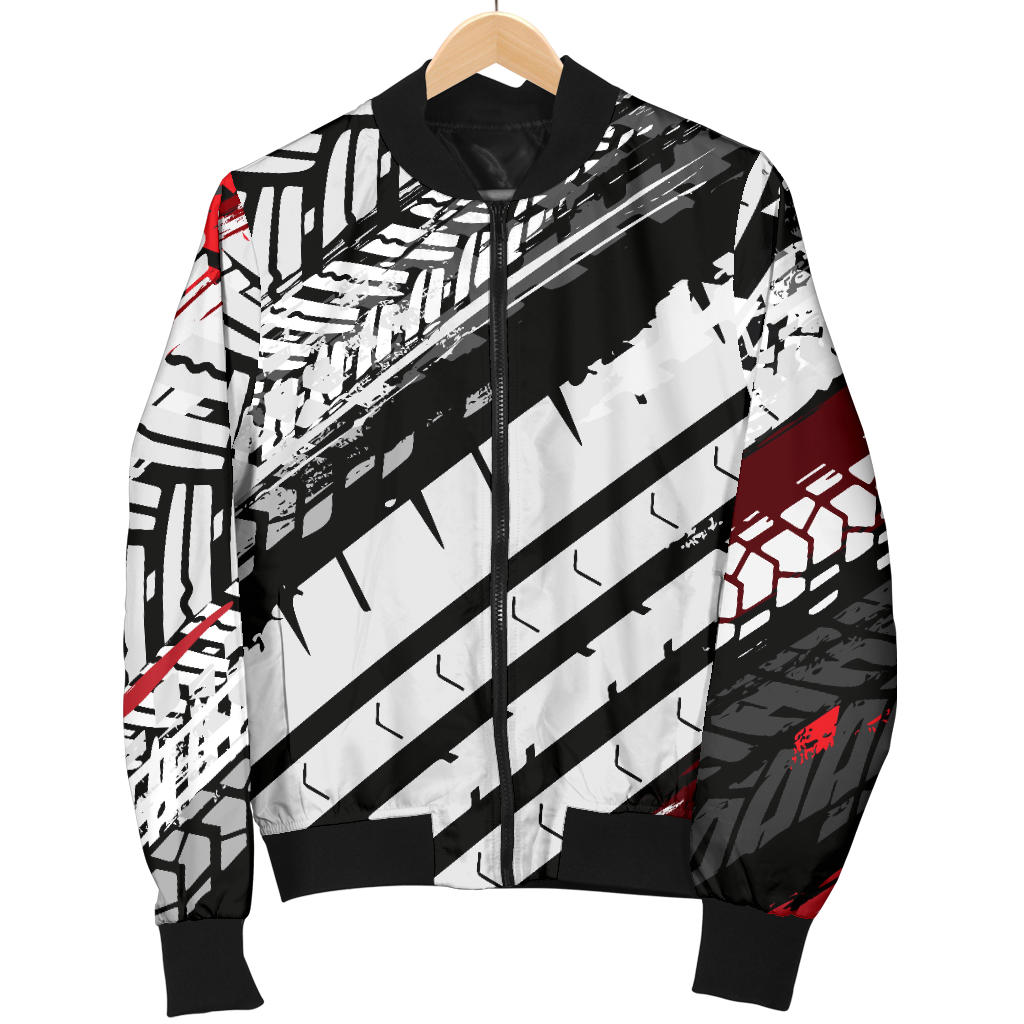 Racing Pattern Print Design A03 Men Bomber Jacket
