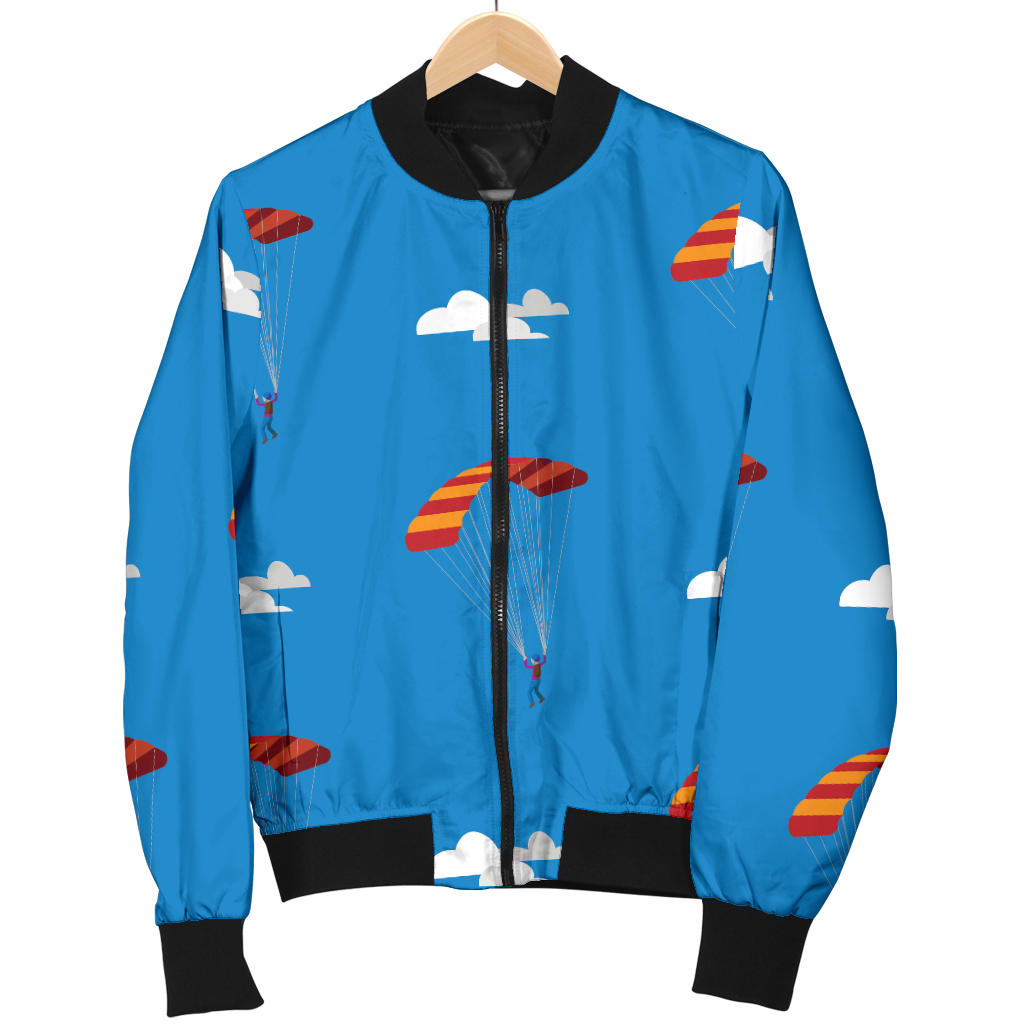 Skydiving Pattern Print Design 02 Men Bomber Jacket