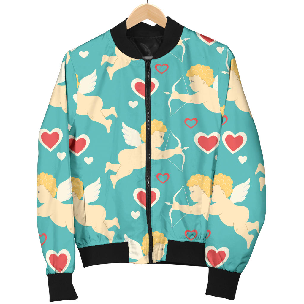 Cupid Pattern Print Design 01 Men Bomber Jacket