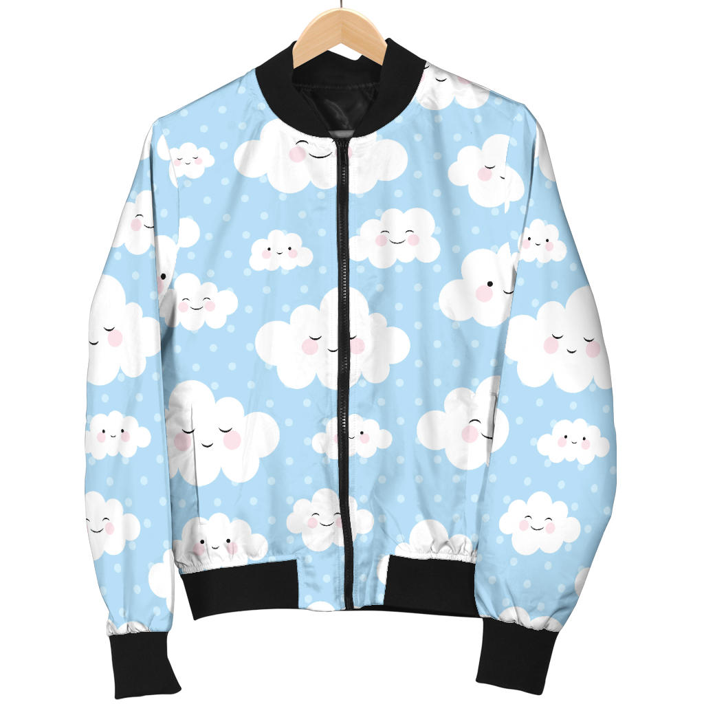 Cloud Pattern Print Design 02 Men Bomber Jacket
