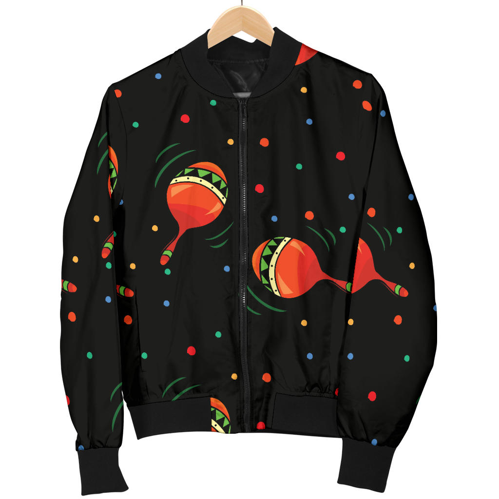 Maracas Pattern Print Design 03 Men Bomber Jacket