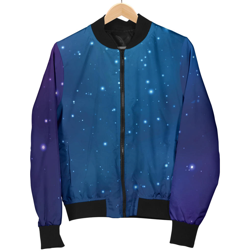 Nebula Pattern Print Design A01 Men Bomber Jacket