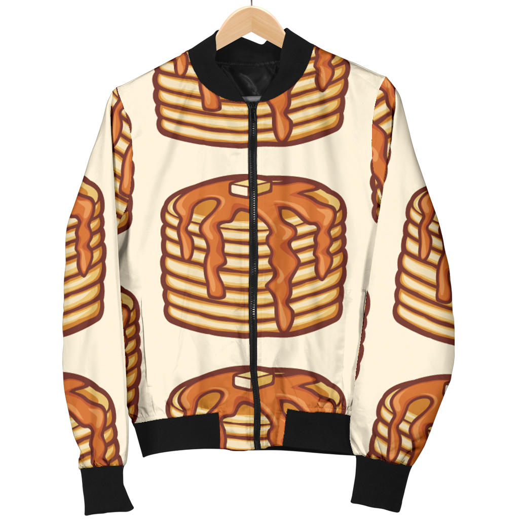 Pancake Pattern Print Design A02 Men Bomber Jacket