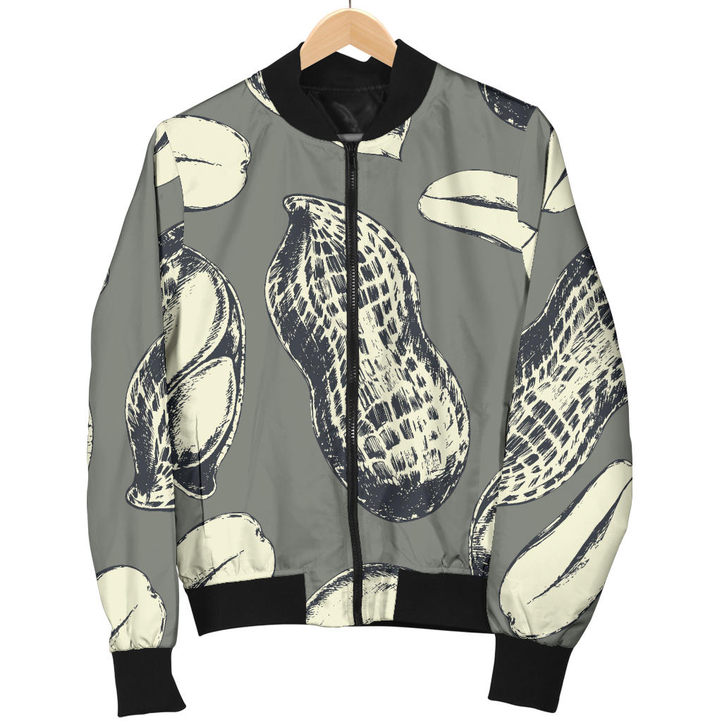 Peanut Pattern Print Design A01 Men Bomber Jacket