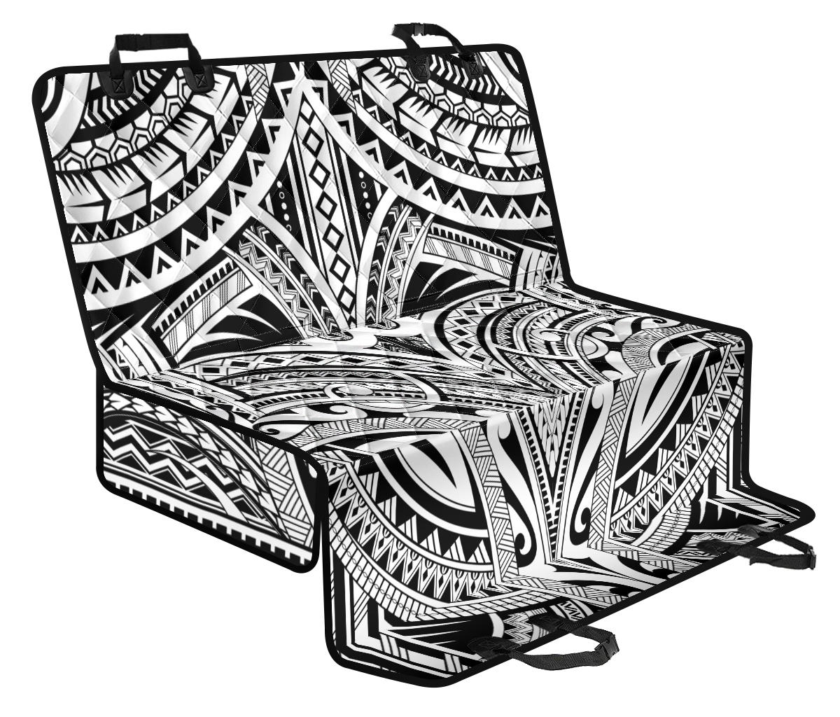 Maori Pattern Print Design 06 Rear Dog Car Seat Cover Hammock