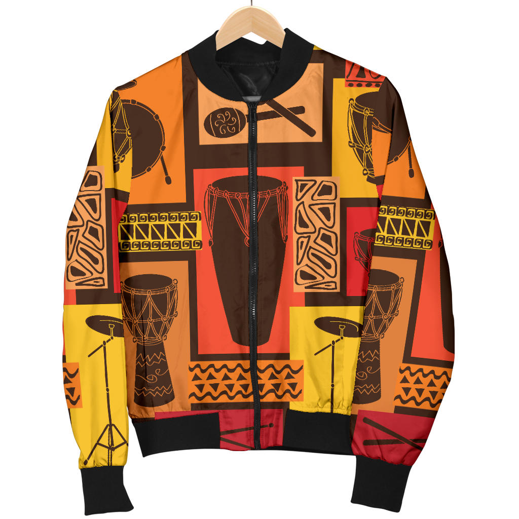 Percussion Pattern Print Design 02 Men Bomber Jacket