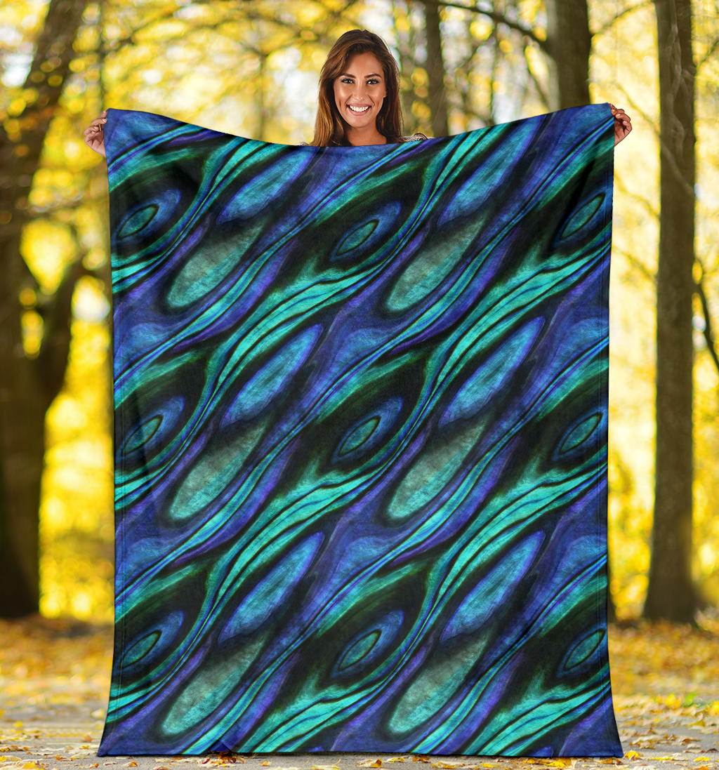 Abalone Pattern Print Design 03 Premium Blanket