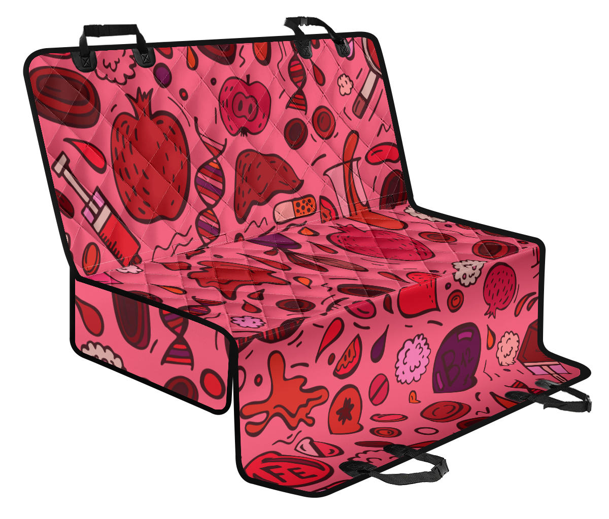 Phlebotomist Pattern Print Design A01 Rear Dog Car Seat Cover Hammock