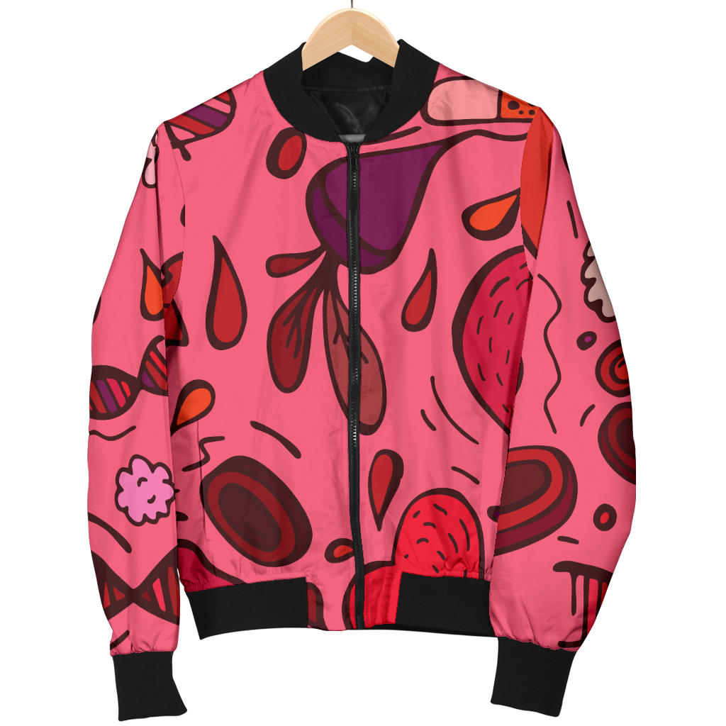 Phlebotomist Pattern Print Design A01 Men Bomber Jacket