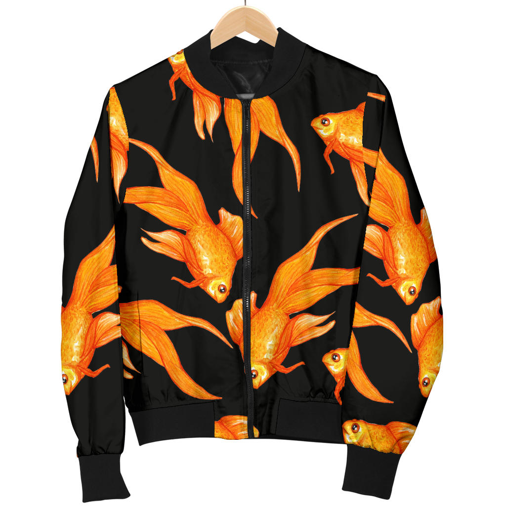 Goldfish Pattern Print Design 03 Men Bomber Jacket