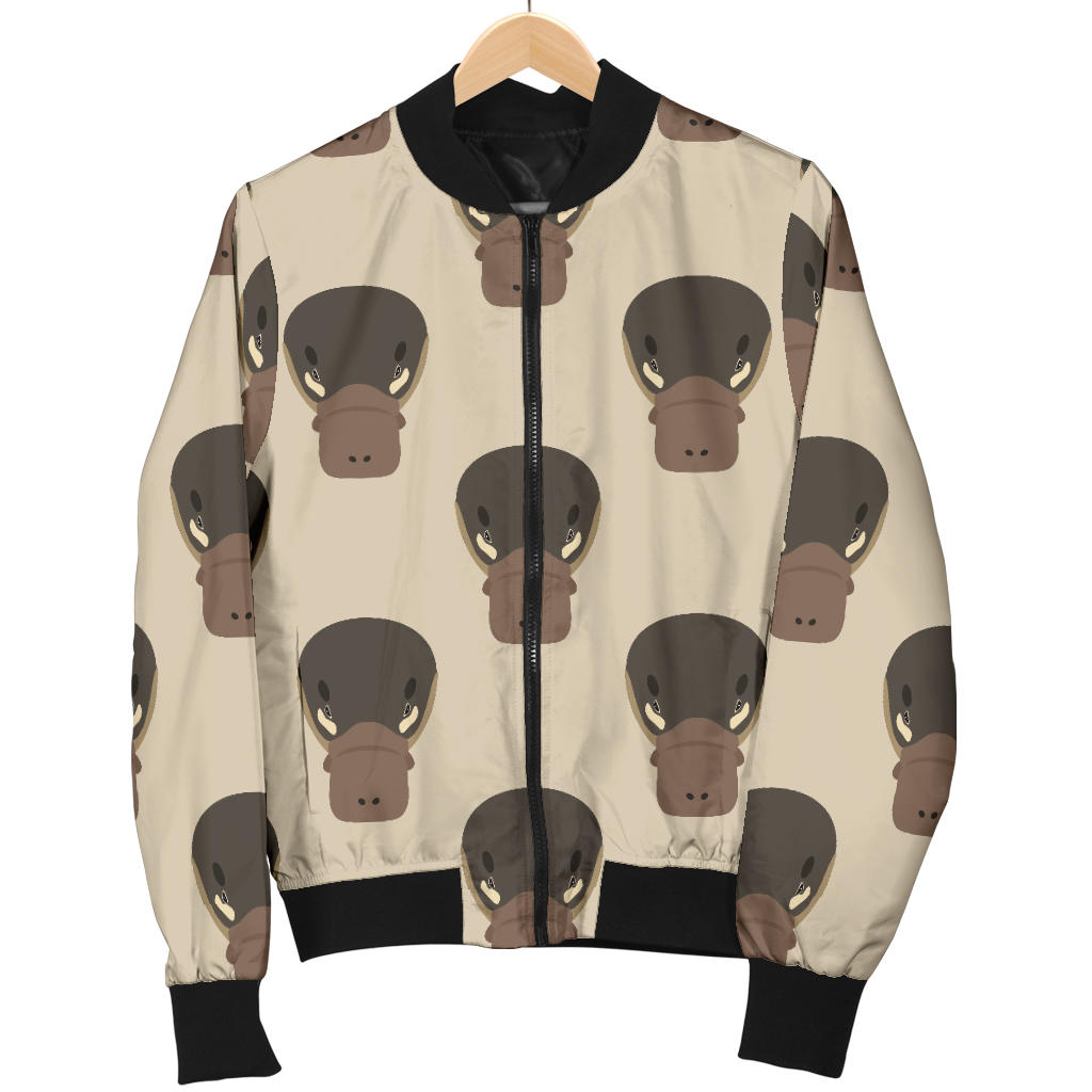 Platypus Pattern Print Design A03 Men Bomber Jacket
