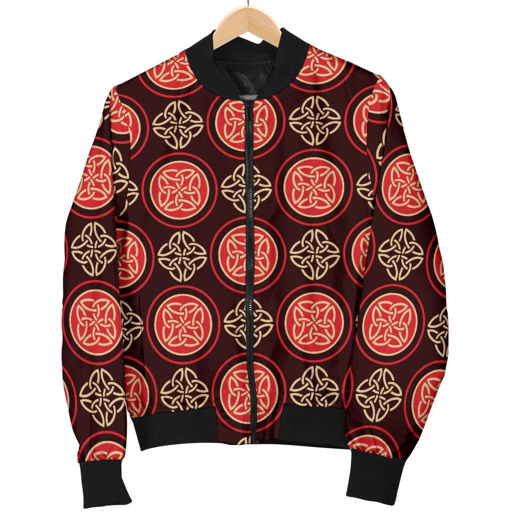 Celtic Pattern Print Design 02 Men Bomber Jacket