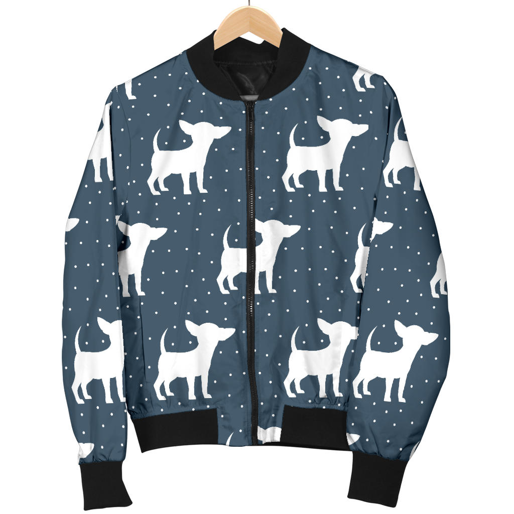 Chihuahua Pattern Print Design 03 Men Bomber Jacket