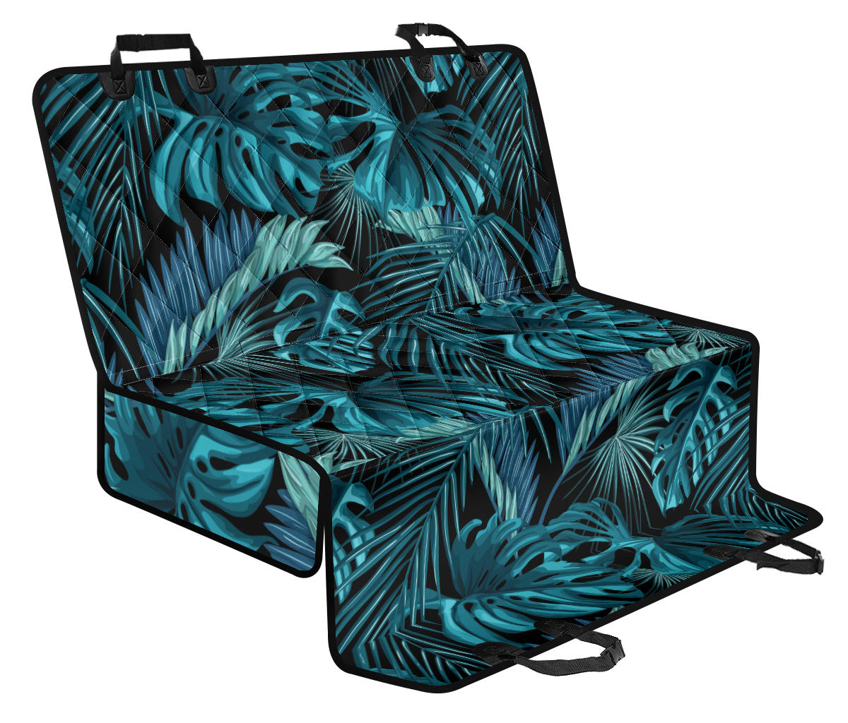 Palm Leaf Pattern Print Design A03 Rear Dog Car Seat Cover Hammock
