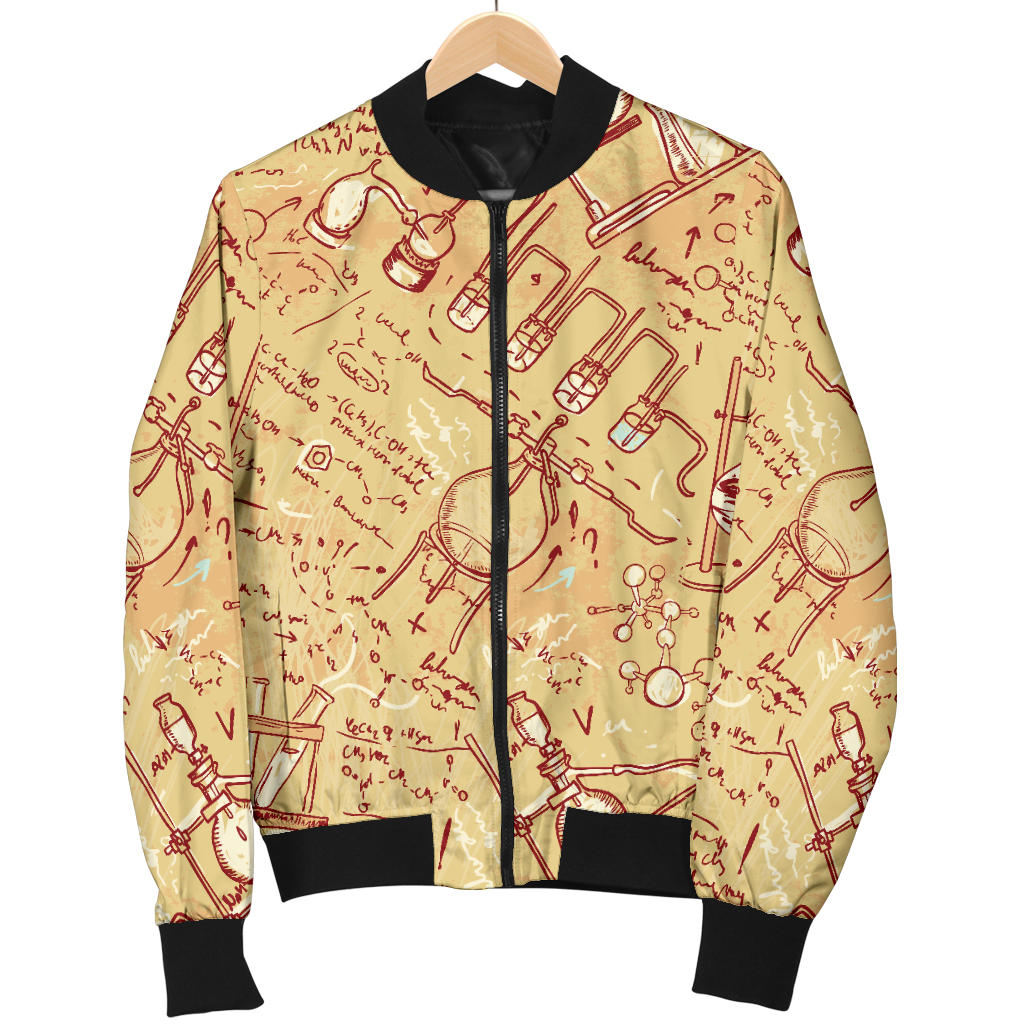 Chemical Pattern Print Design 01 Men Bomber Jacket