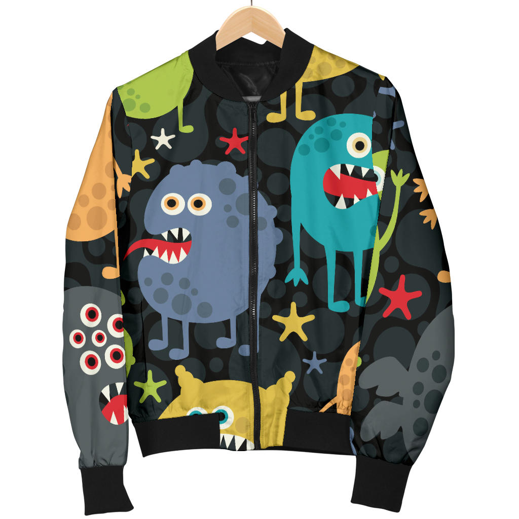 Monster Pattern Print Design 01 Men Bomber Jacket