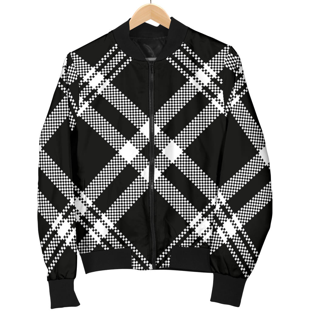 Madras Pattern Print Design 03 Men Bomber Jacket