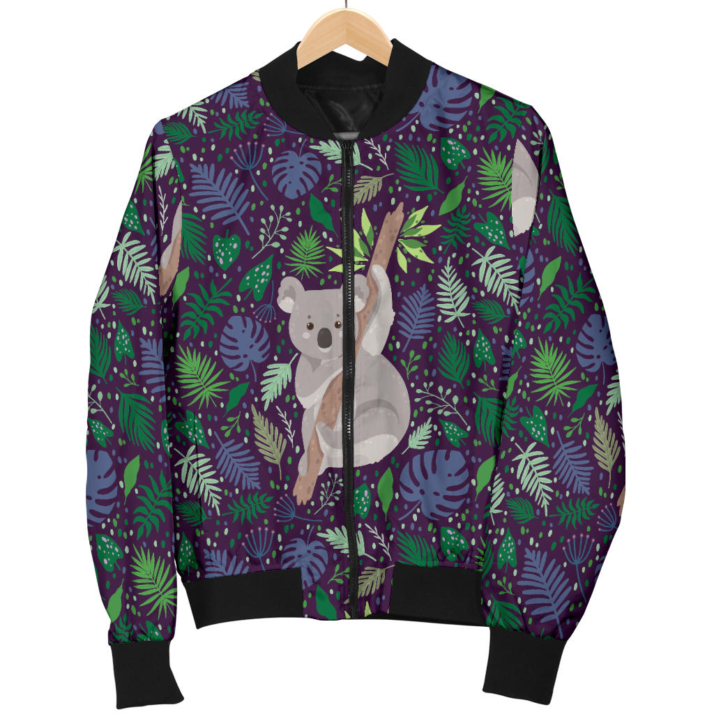 Koala Pattern Print Design 06 Men Bomber Jacket