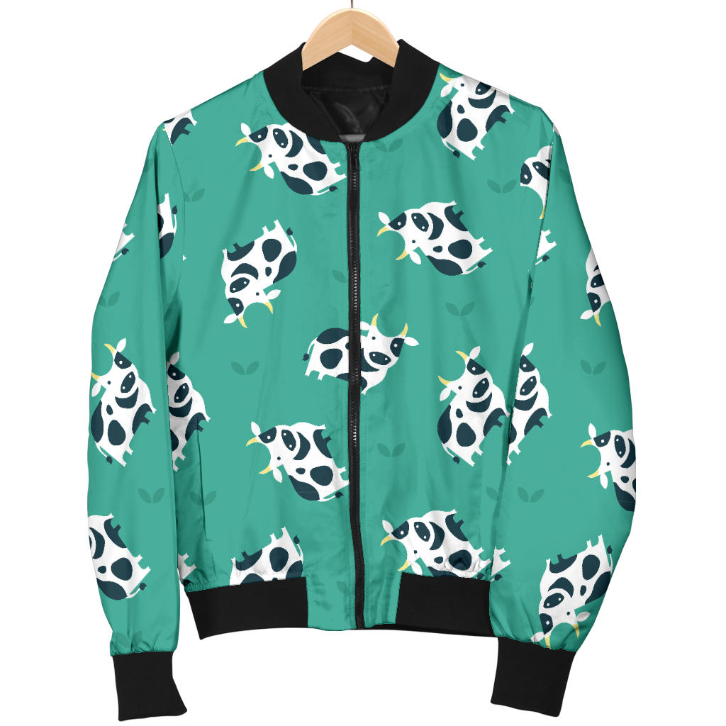 Cow Pattern Print Design 03 Men Bomber Jacket
