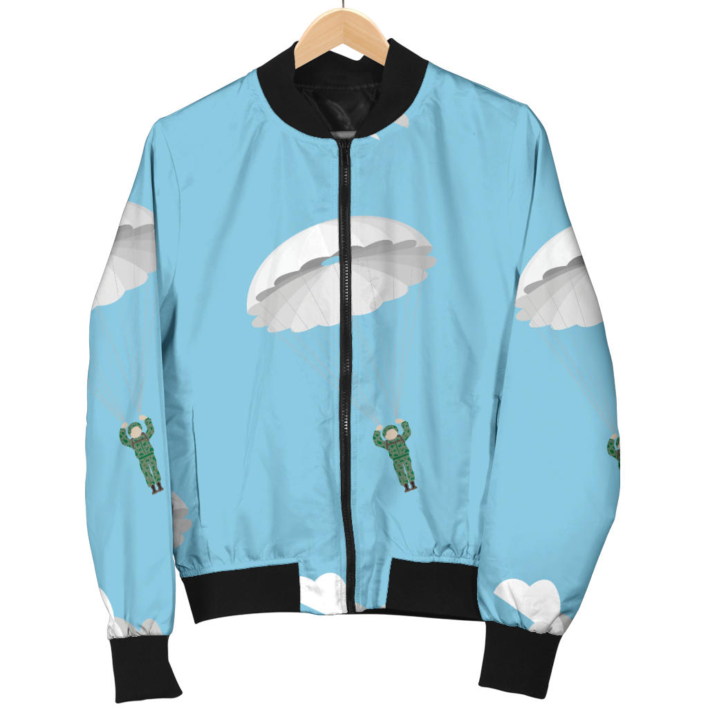 Paratrooper Pattern Print Design A02 Men Bomber Jacket