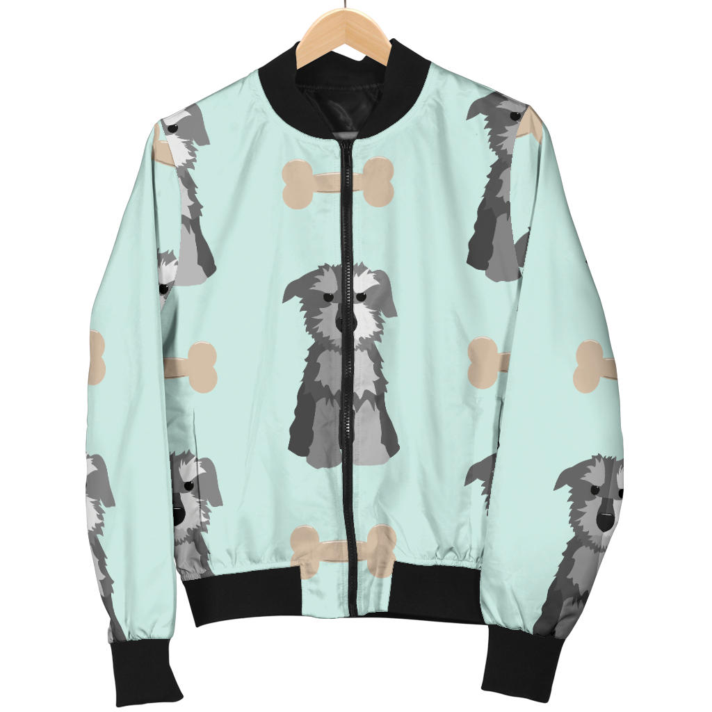 Schnauzers Pattern Print Design A03 Men Bomber Jacket