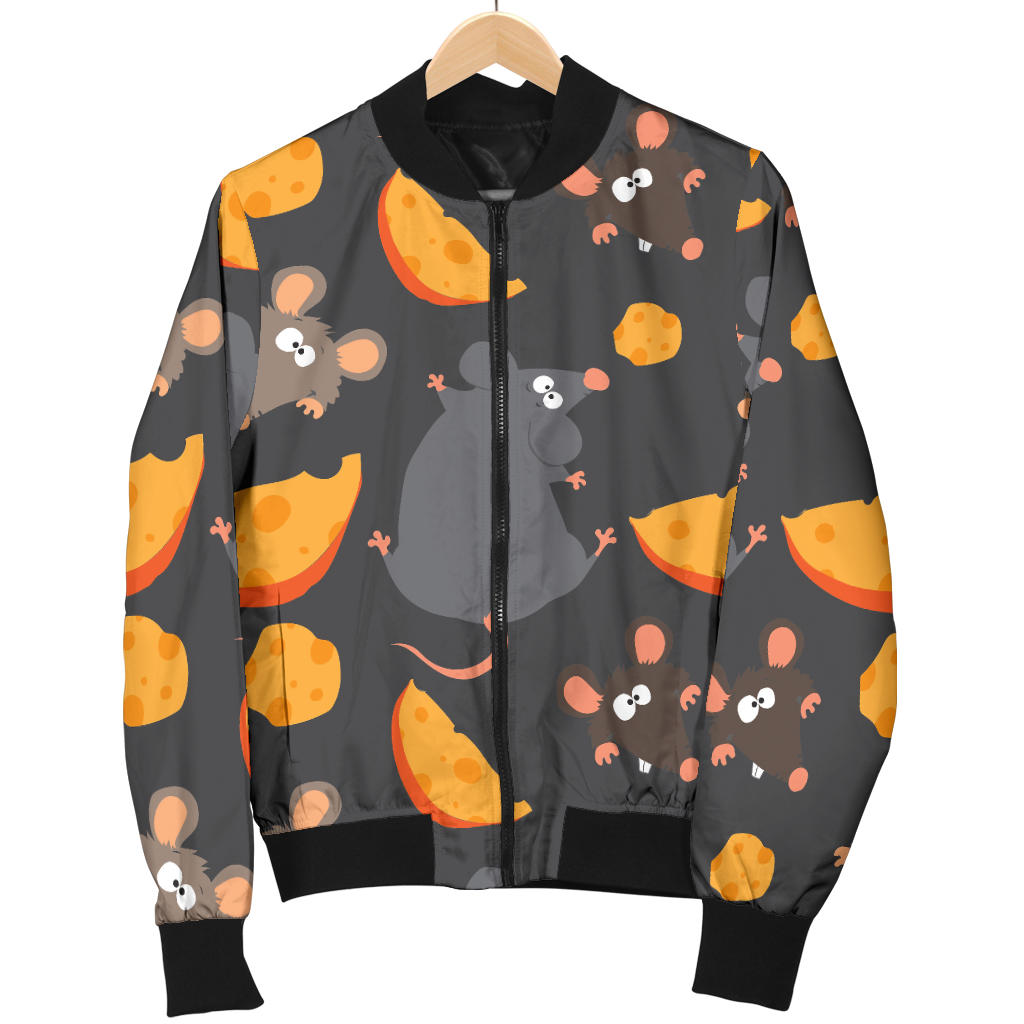 Rat Pattern Print Design 04 Men Bomber Jacket