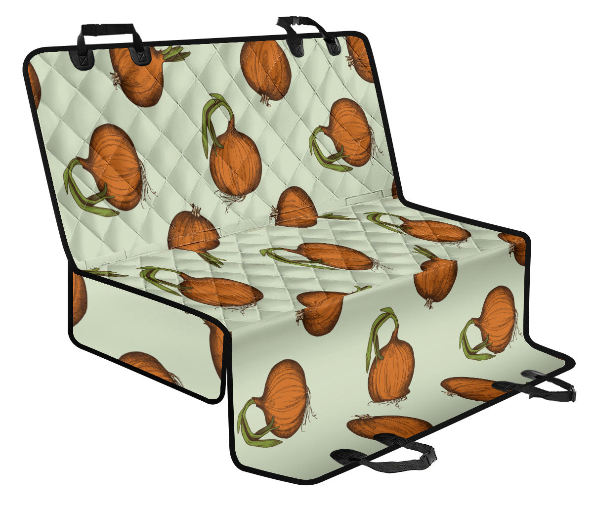 Onion Pattern Print Design A05 Rear Dog Car Seat Cover Hammock