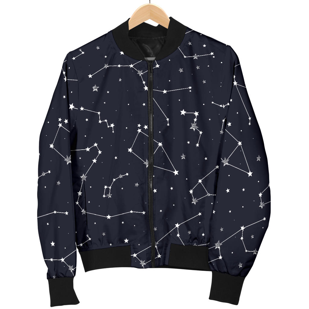 Constellation Pattern Print Design 03 Men Bomber Jacket