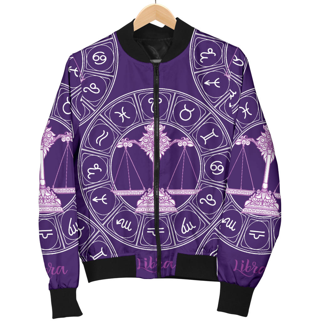 Libra Pattern Print Design 03 Men Bomber Jacket