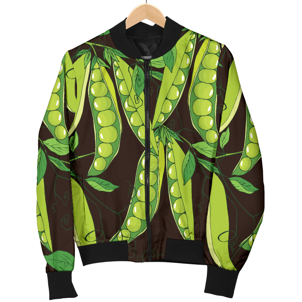 Peas Pattern Print Design A03 Men Bomber Jacket