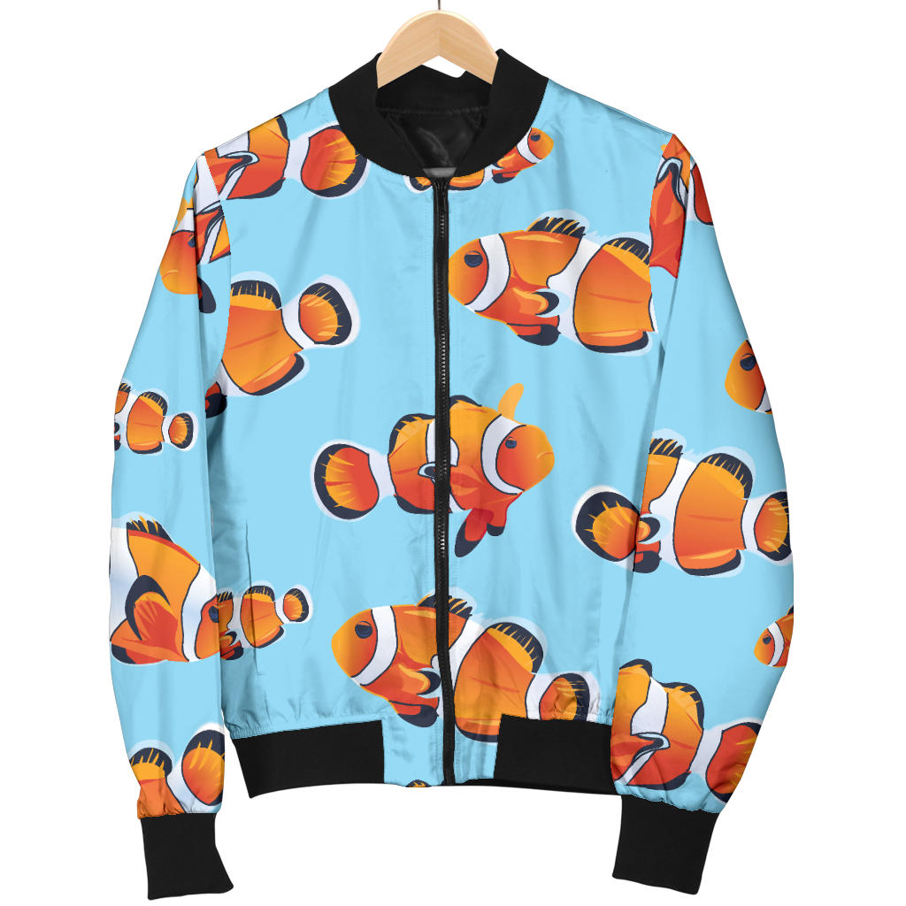 Clownfish Pattern Print Design 01 Men Bomber Jacket