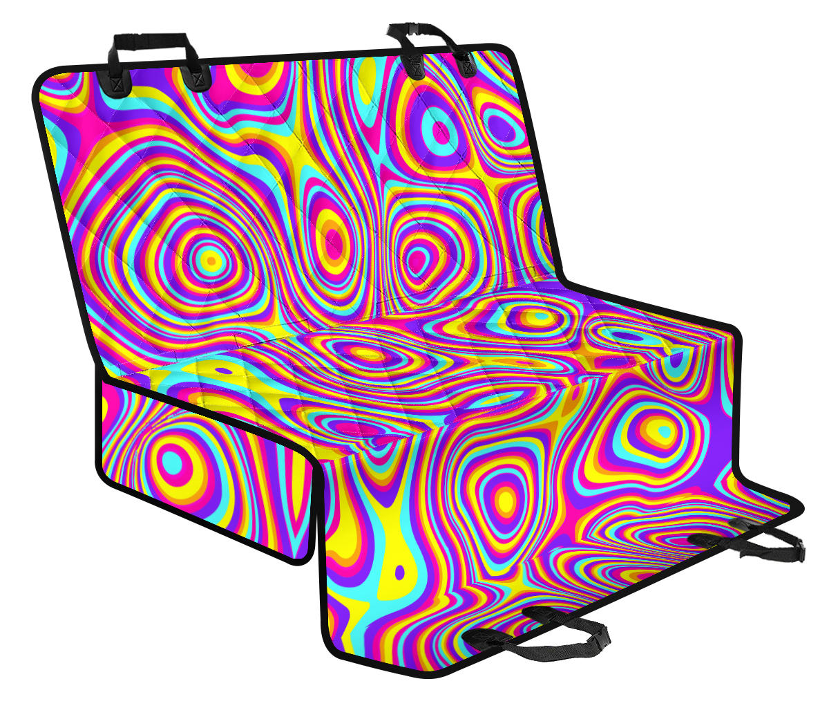 Liquid Pattern Print Design 06 Rear Dog Car Seat Cover Hammock